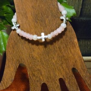 Reborn Creations- Christian Bead bracelets with cross beads.